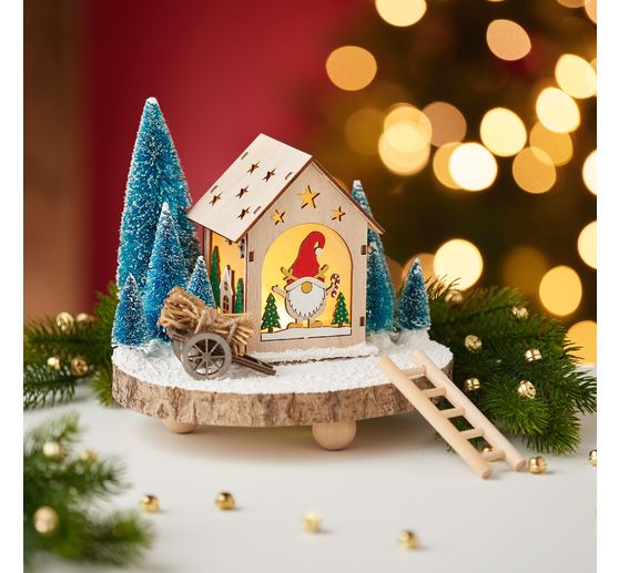 VBS Miniatur Tannenbaum, 16er-Set, beschneit