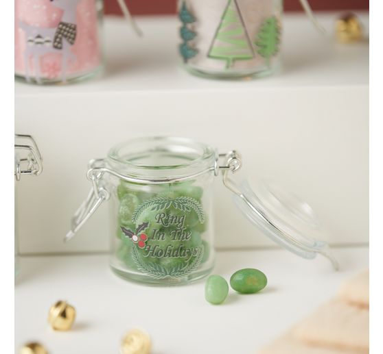 VBS Jars with clip closure "Mini", 12 pieces
