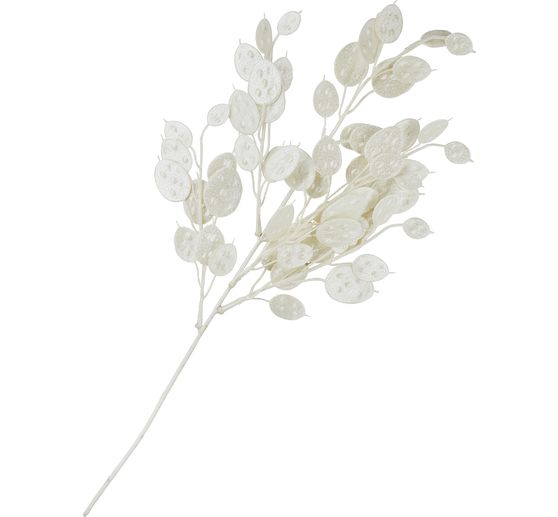 Lunaria Zweig mit Glitzer