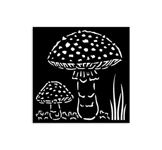 Schablone "Whispering Woods - Mushrooms"