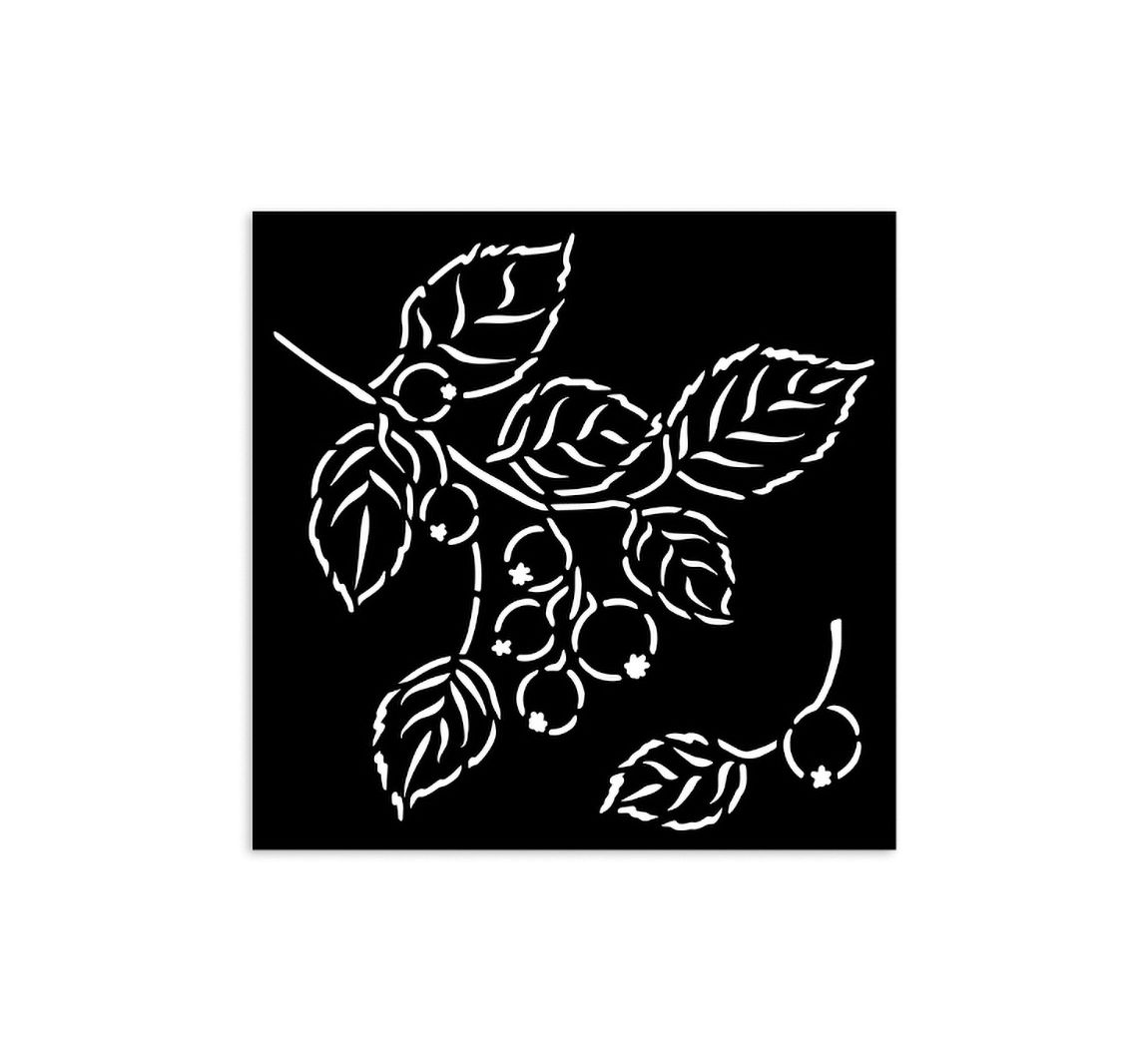 Schablone "Whispering Woods - Berries"