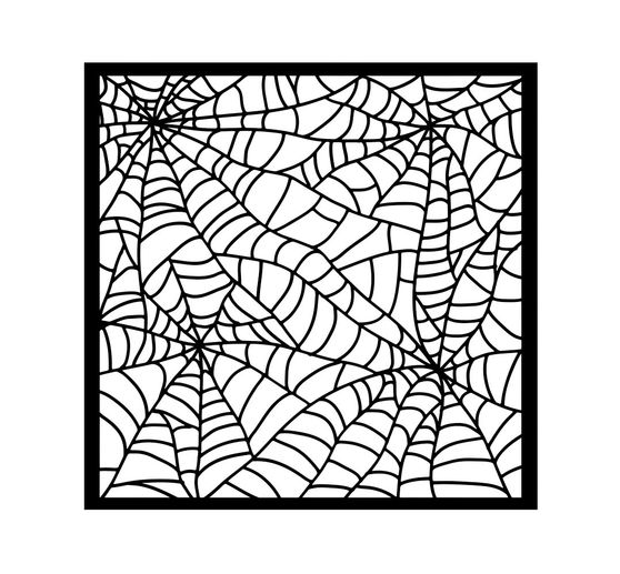 Schablone "Whispering Woods - Spider Pattern"