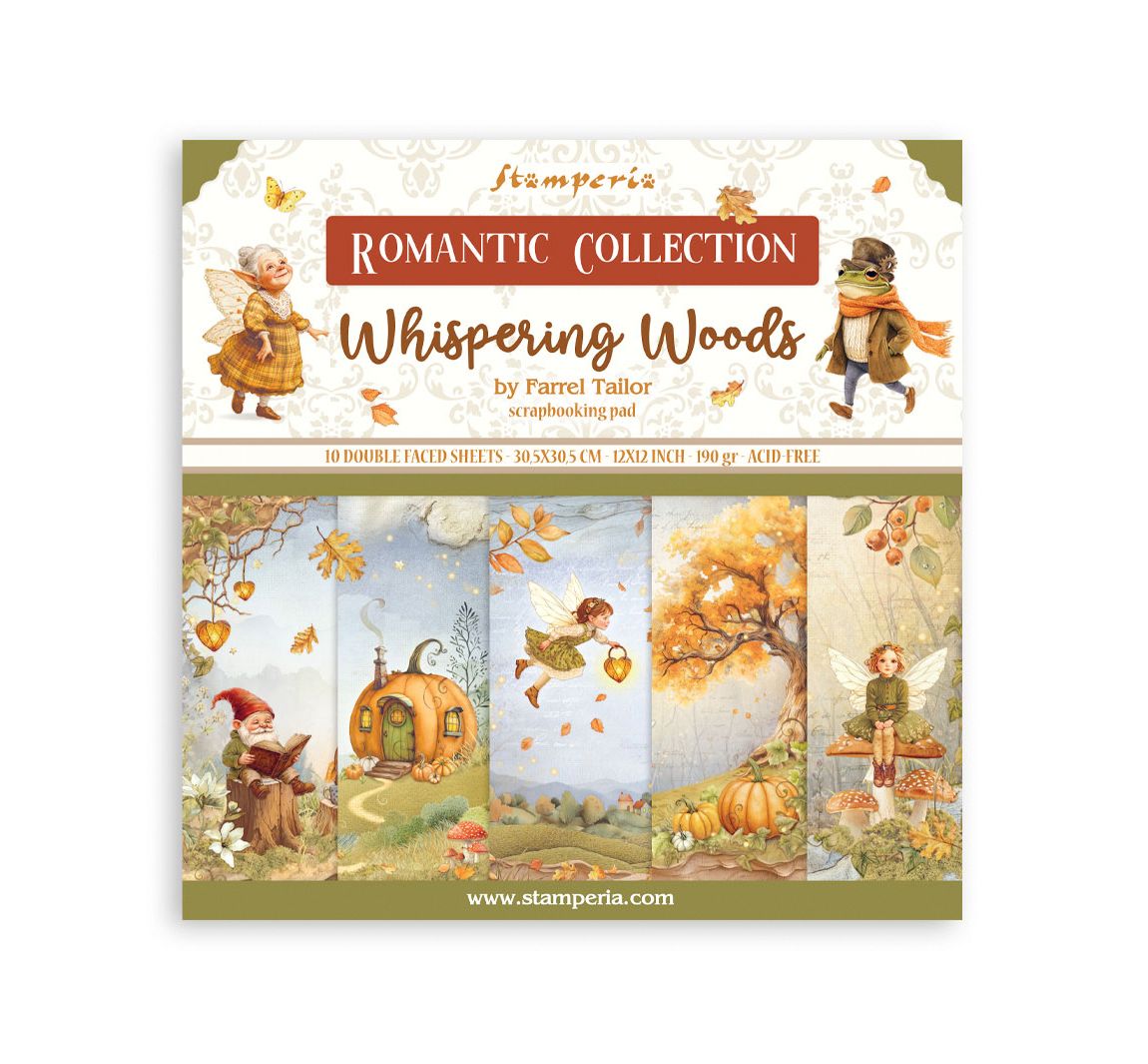 Scrapbook-Block "Whispering Woods"