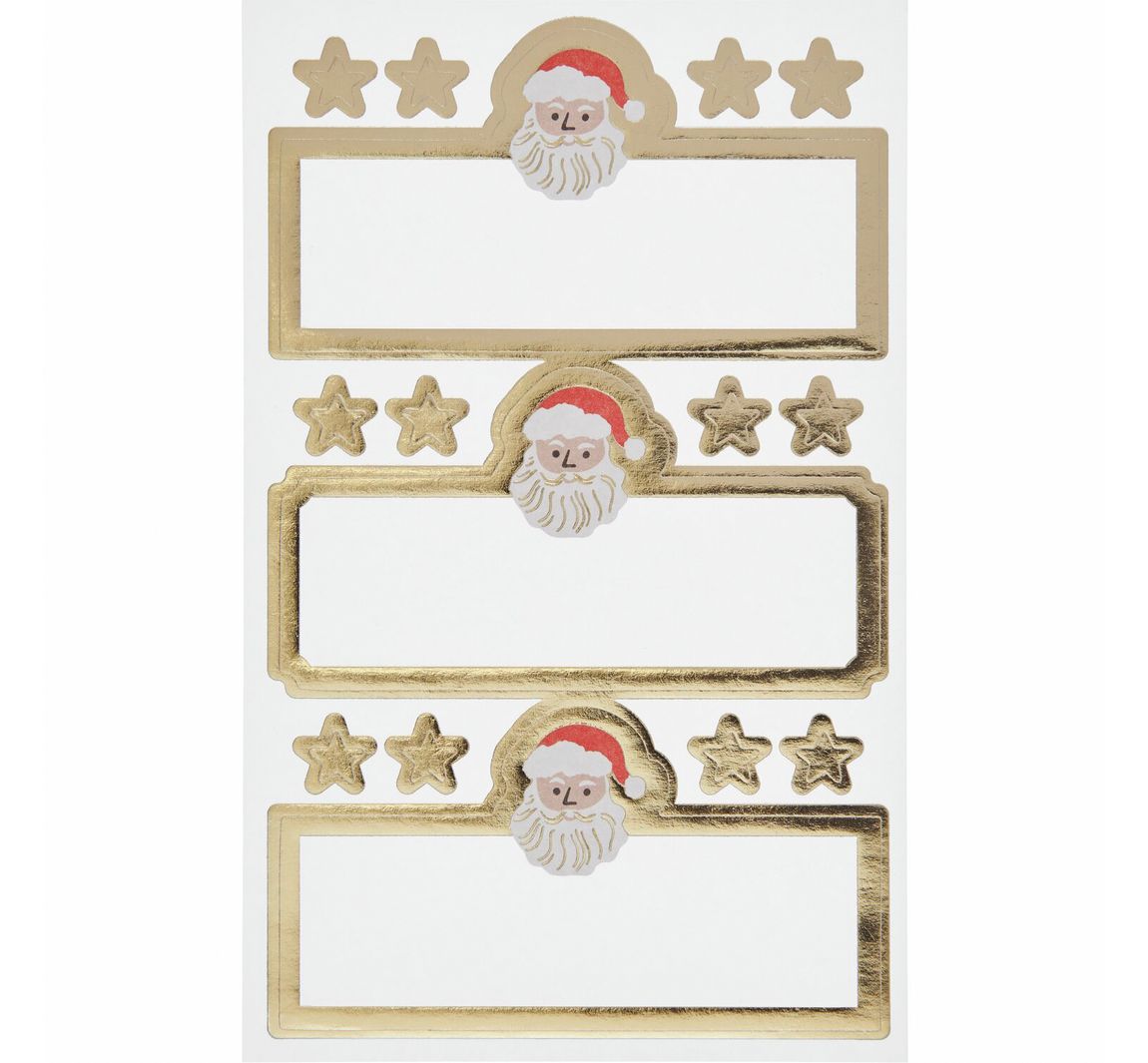 Sticker "Etiketten Santa"