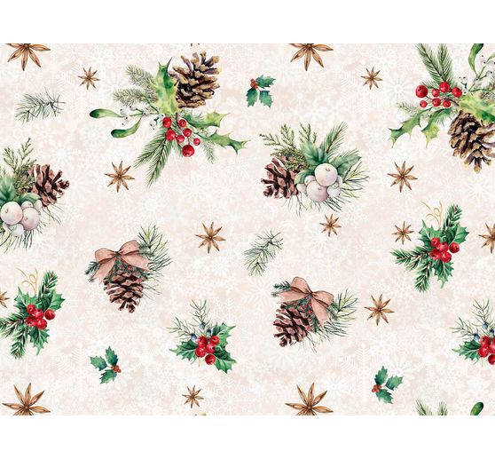 Baumwoll-Stoff "Xmas", Acryl beschichtet