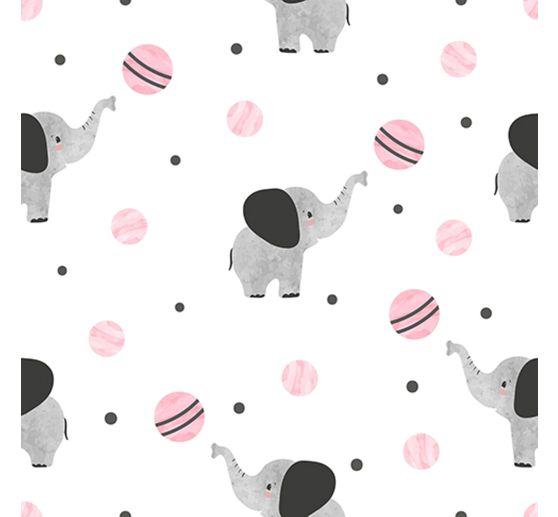 Baumwoll-Stoff "Elefant Lilo"