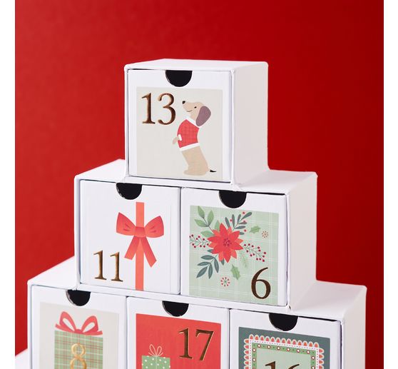 Sticker advent numbers "Woofy Christmas"