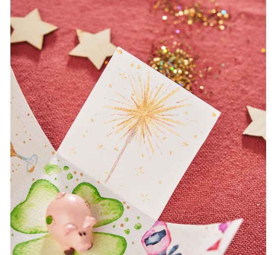 Watercolor paint box Metallic