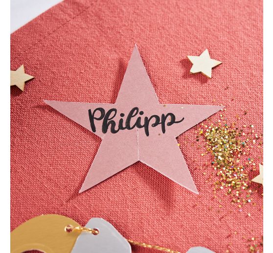 Metallic- und Glitzerpapier-Mix, A4, 32 Blatt