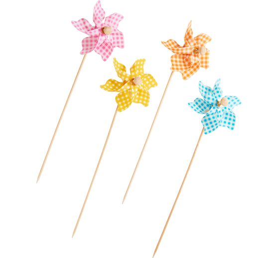 Windrad-Stecker mit Rautenmuster