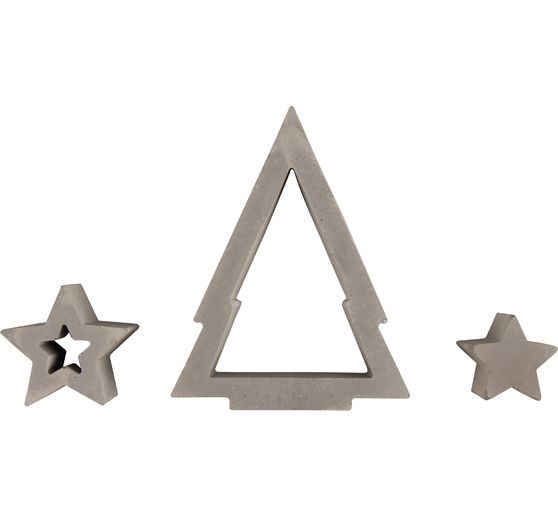 Silicone casting mould "Tealight tree and stars"