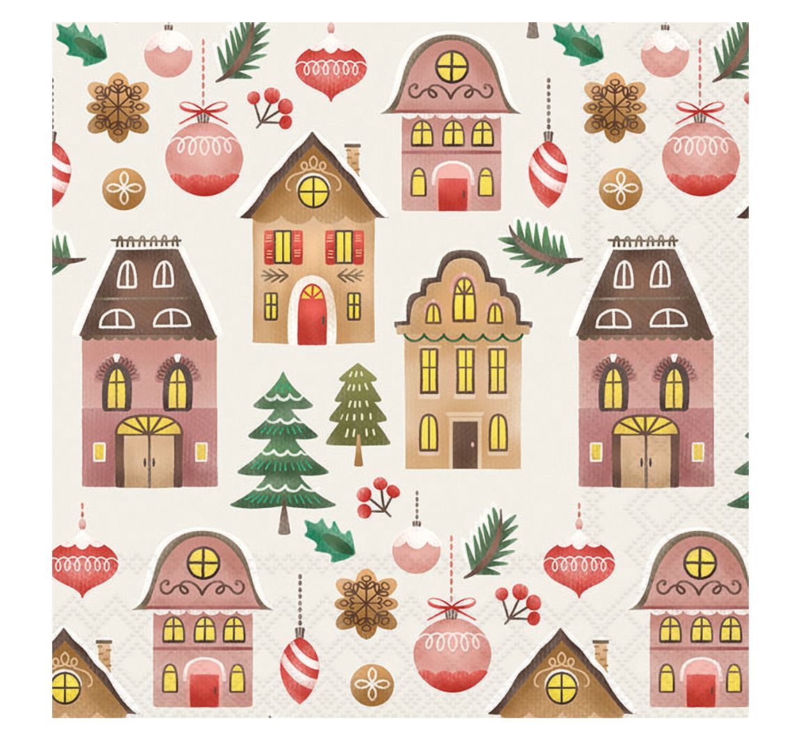 Serviette "Christmas at home"