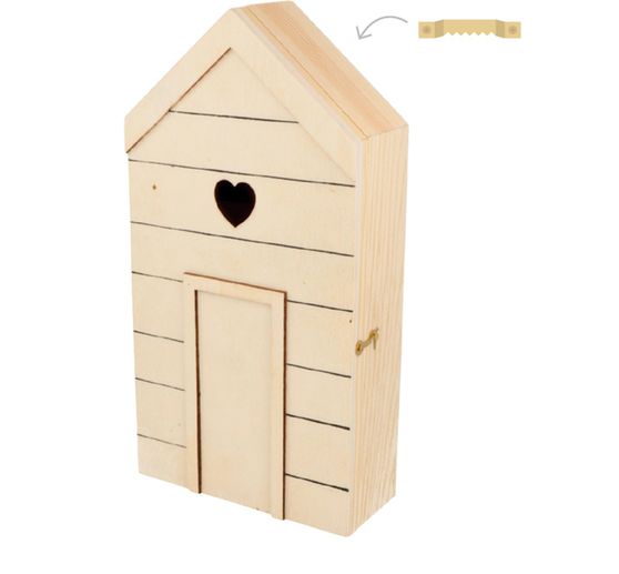 Wooden key box "Beach house"