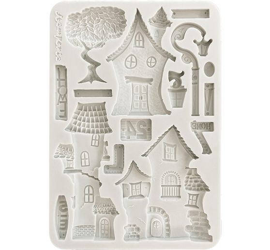 Silicone mould A5 "Furry Friends - Houses"