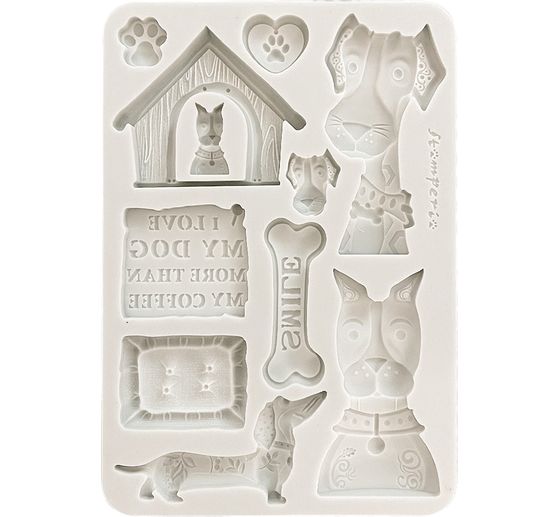Silicone mould A5 "Furry Friends - Dogs"
