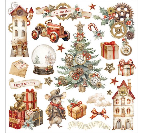 Rub On Sortiment "Gear up for Christmas"
