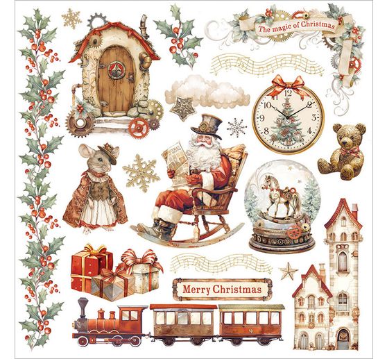 Rub On Sortiment "Gear up for Christmas"
