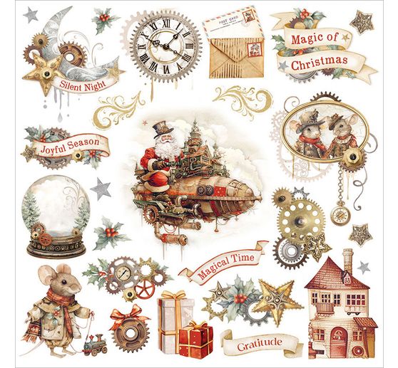 Rub On Sortiment "Gear up for Christmas"