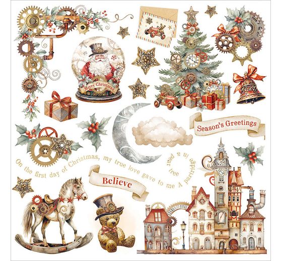 Rub On Sortiment "Gear up for Christmas"