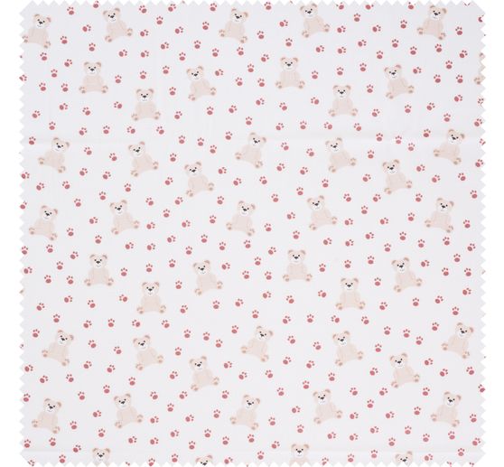 Baumwoll-Stoff "Teddy und Tatzen"