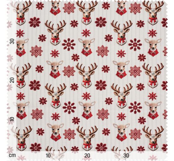 Baumwoll-Stoff "Nordic Reindeer"