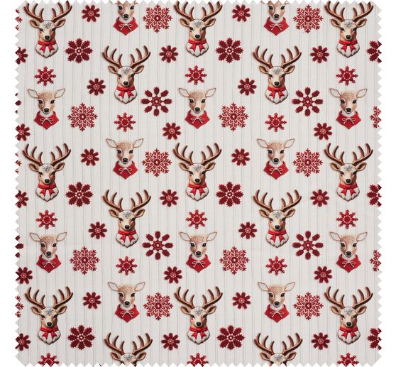 Baumwoll-Stoff "Nordic Reindeer"