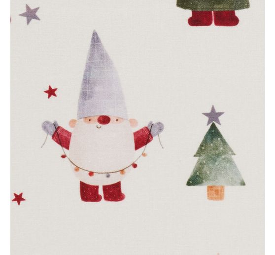 Baumwoll-Stoff "Wichtel-Weihnachtswelt"