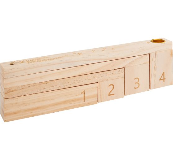 Holz-Adventskerzenhalter, gefächert