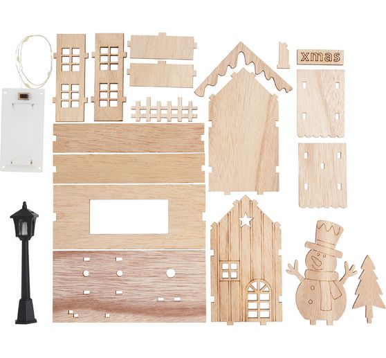 VBS House of lights "Snowman with lantern", incl. LEDs