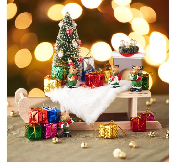 VBS Decorative wooden sledge