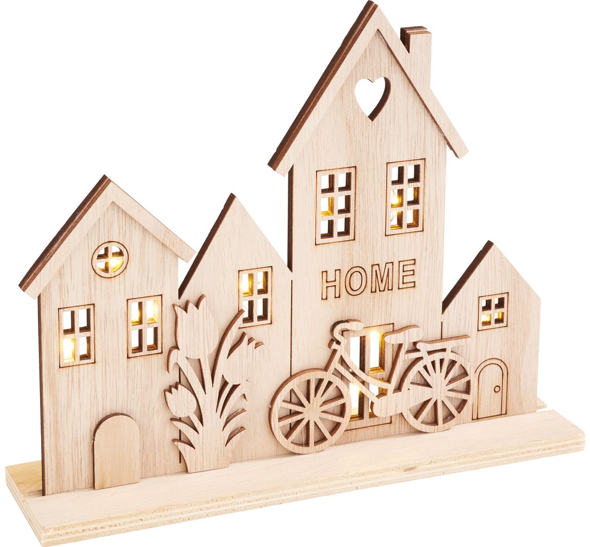VBS Holz-Steckmotiv "Coming Home", inkl Micro-LED