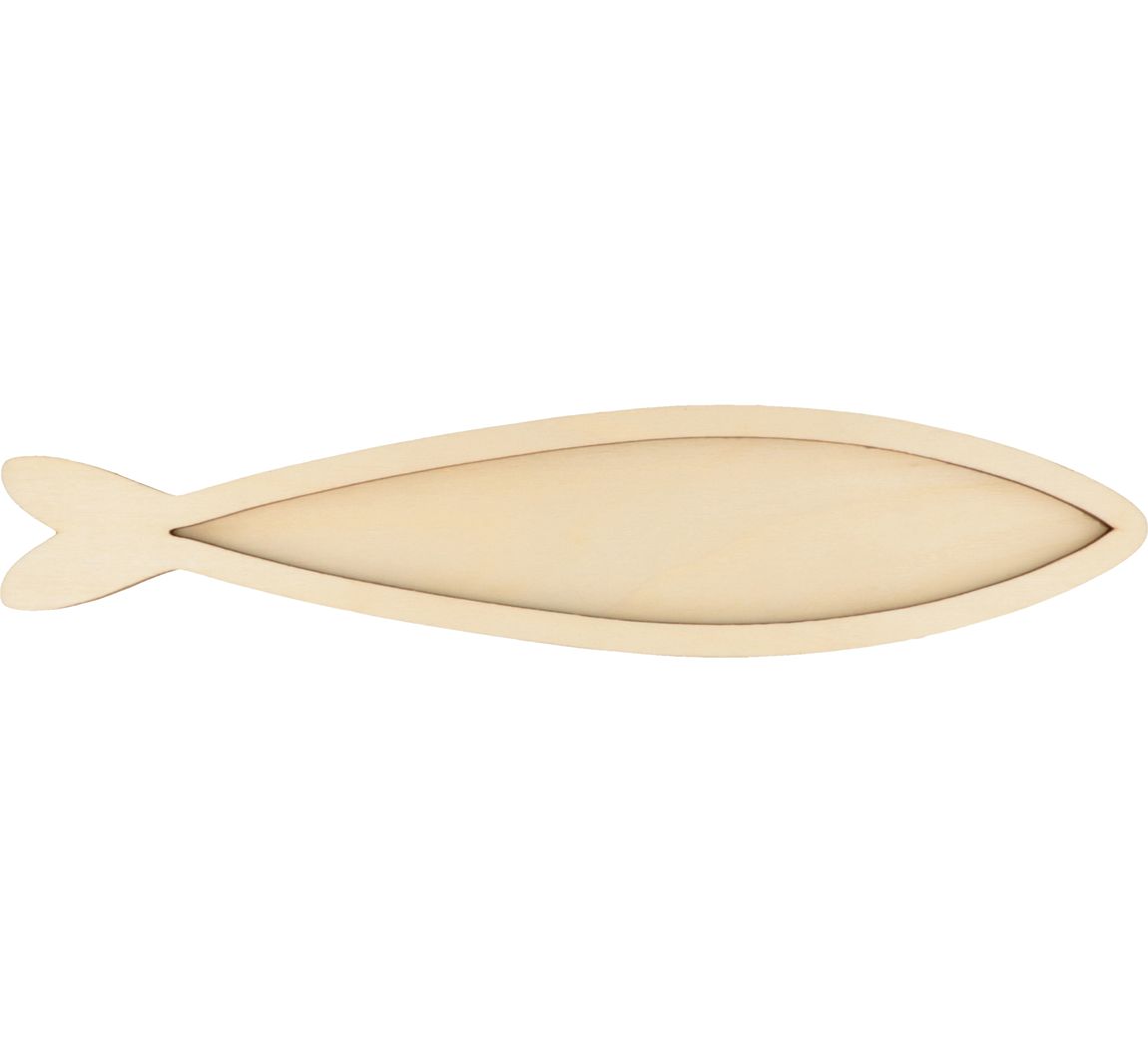 Holz-Fisch mit Rahmen