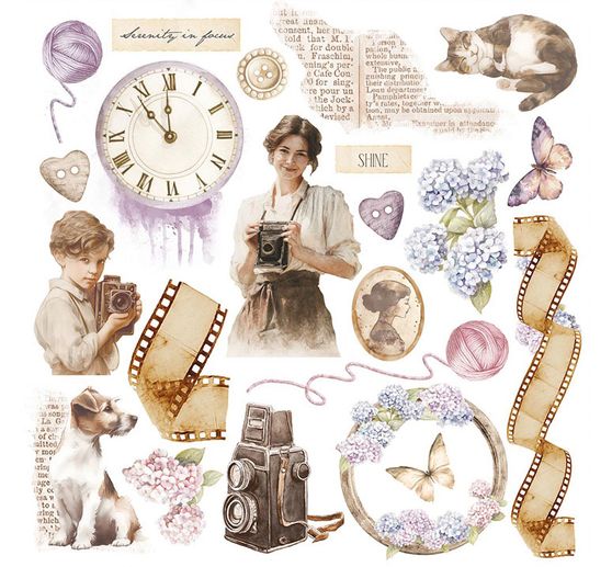 Rub On assortment "Quiet Days"