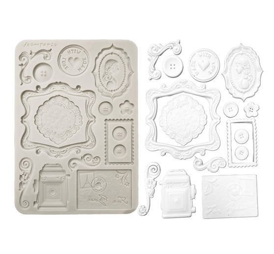 Silicone mould A5 "Quiet Days - Plates"