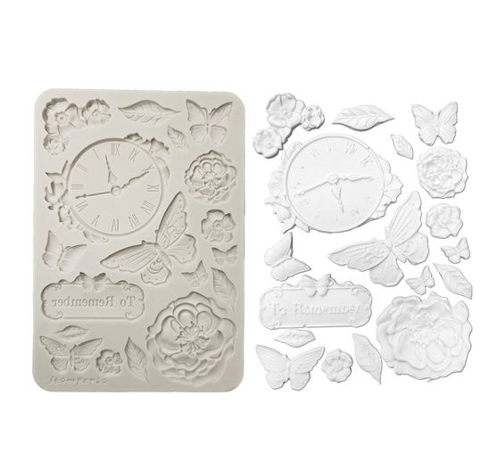 Silicone mould A5 "Quiet Days - Clock"