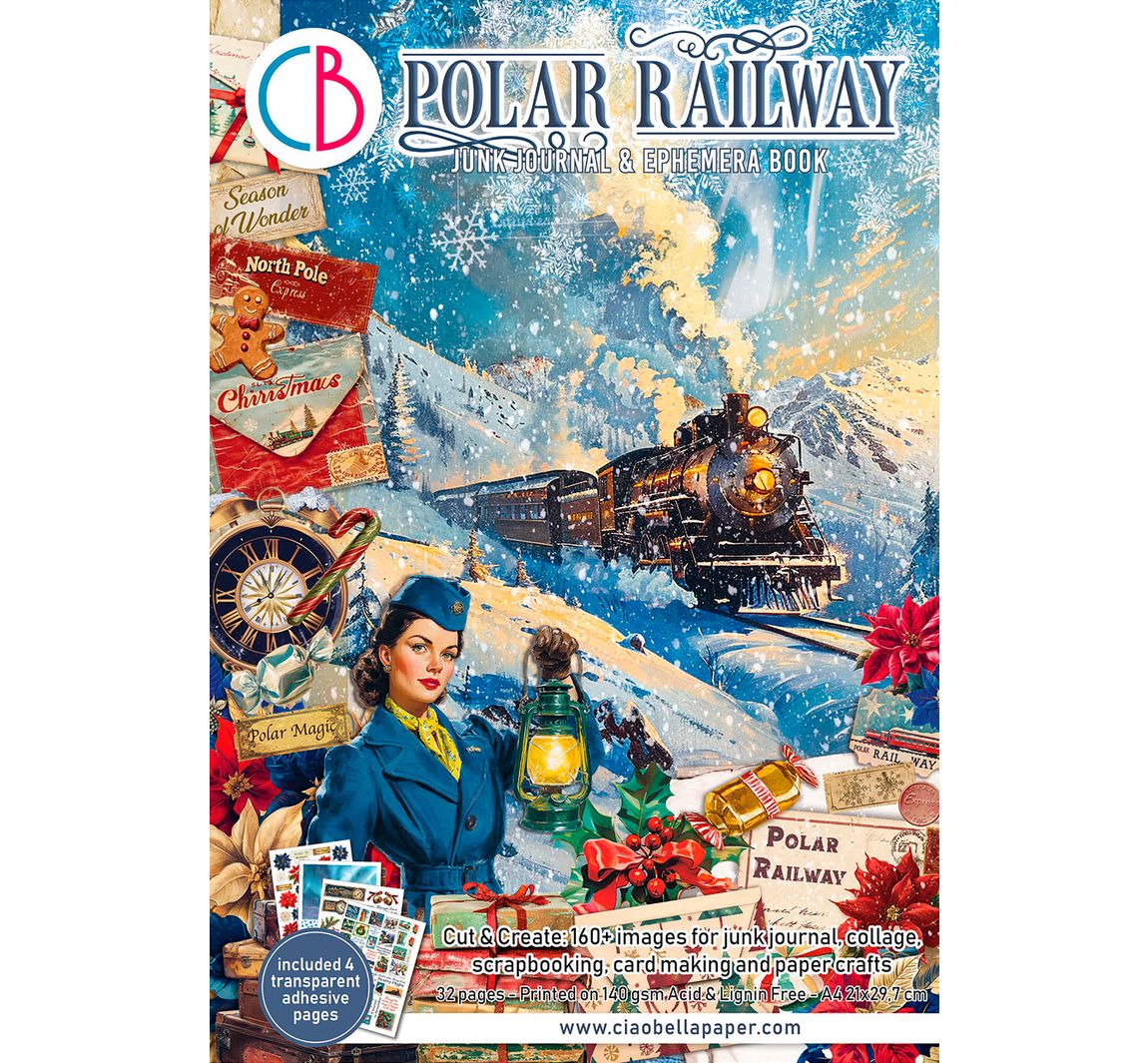 Junk Journal & Ephemera Book "Polar Railway"