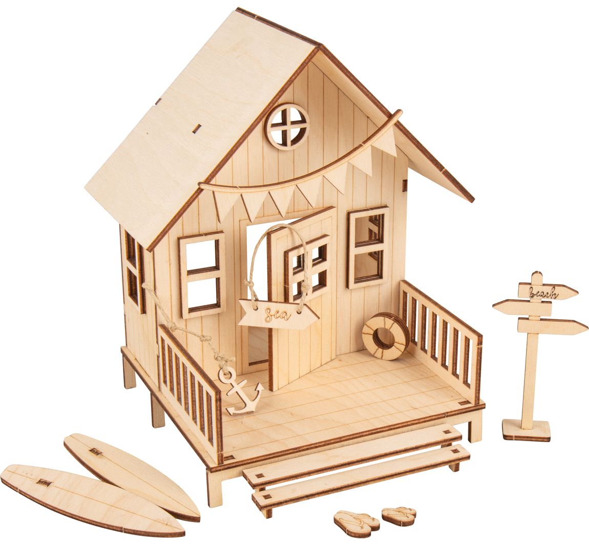 Holzbausatz "Strandhaus"