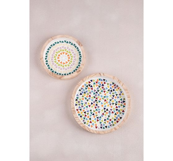 Glass mosaic "Triangle", colourful mix