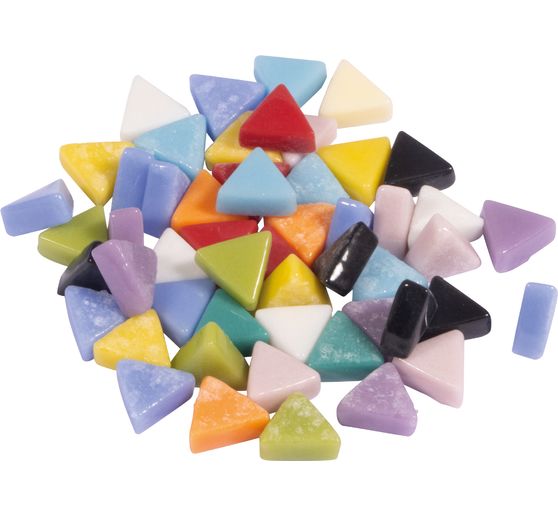 Glass mosaic "Triangle", colourful mix