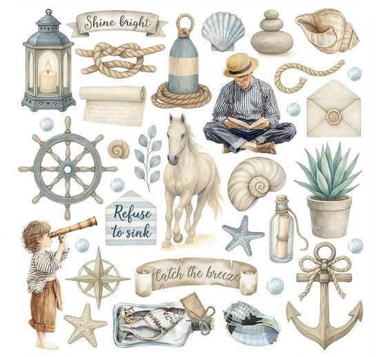 Rub On Sortiment "Silent Sea"