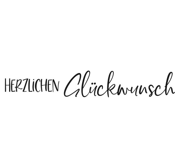 BUTTERER Stempel "Herzlichen Gl&uuml;ckwunsch"