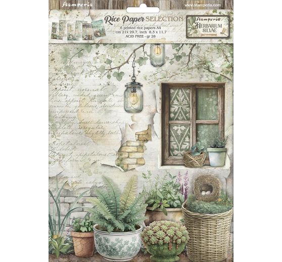 Motif straw silk assortment "Herbarium Silvae", set of 6