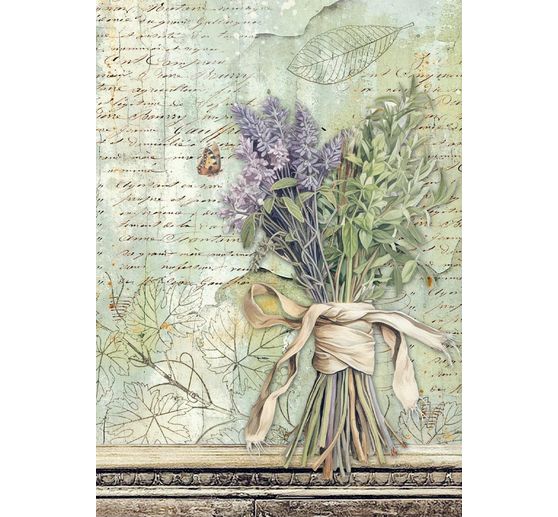 Motiv-Strohseiden Sortiment "Herbarium Silvae", 8er Set