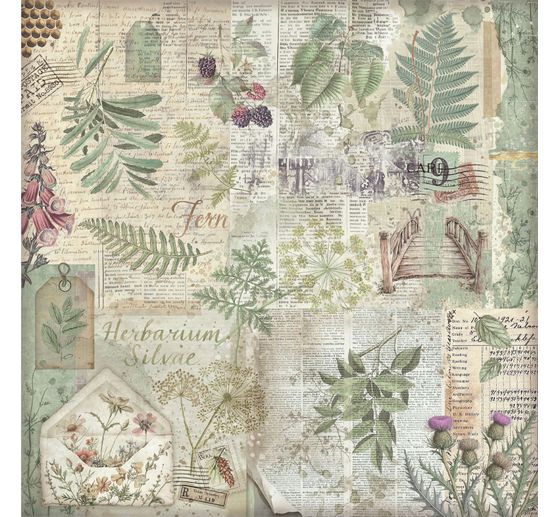 Scrapbook block "Herbarium Silvae Backgrounds"