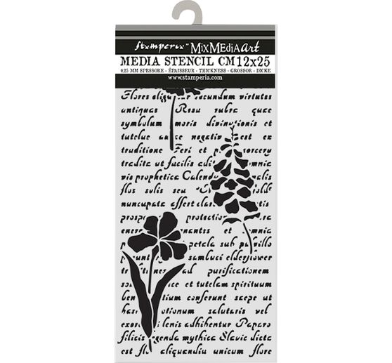 Schablone "Herbarium Silvae - Letter With Flowers"