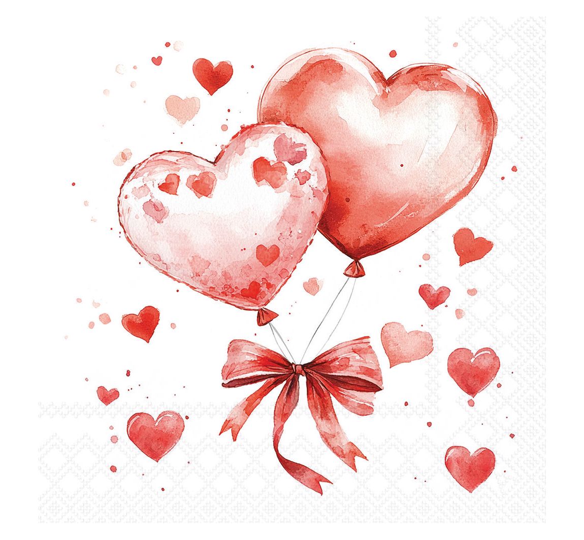 Serviette "Balloon Hearts"