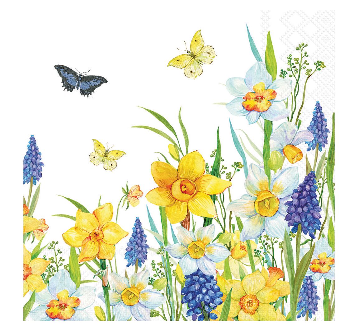 Serviette "Narcis and Muscari"