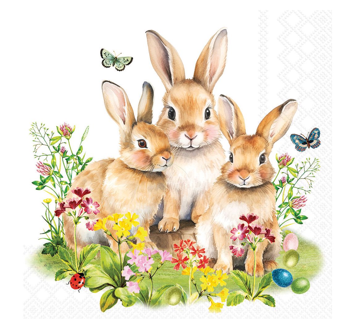 Serviette "Bunny Family"