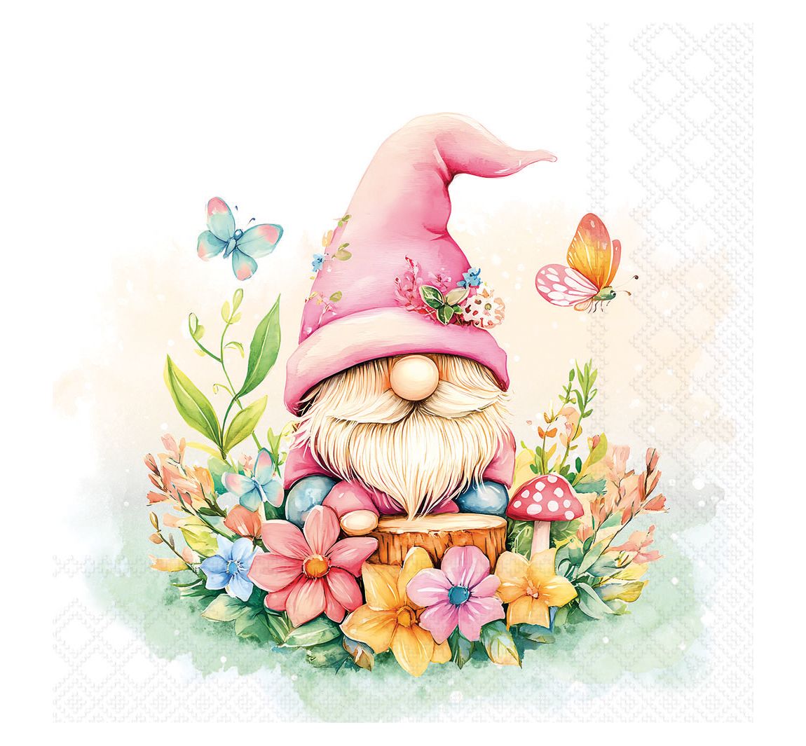 Serviette "Charming Gnome"