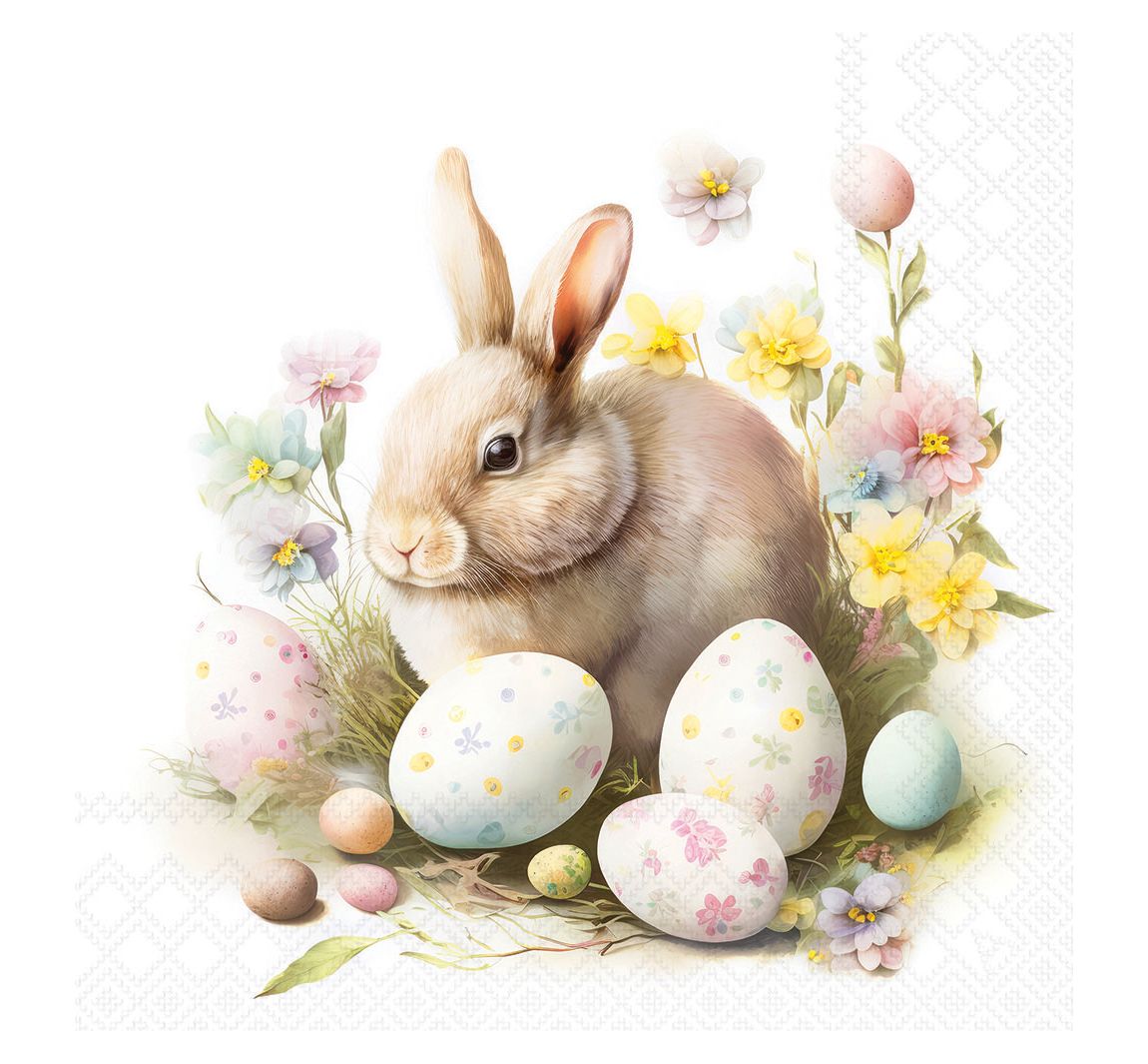 Serviette "Bunny and Eggs"
